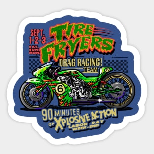 TIRE FRYER MOTORCYCLE Sticker